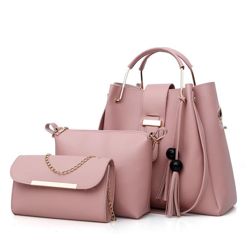3 Pieces Tassel Ladies Bags Handbag Set ASH-CR-019