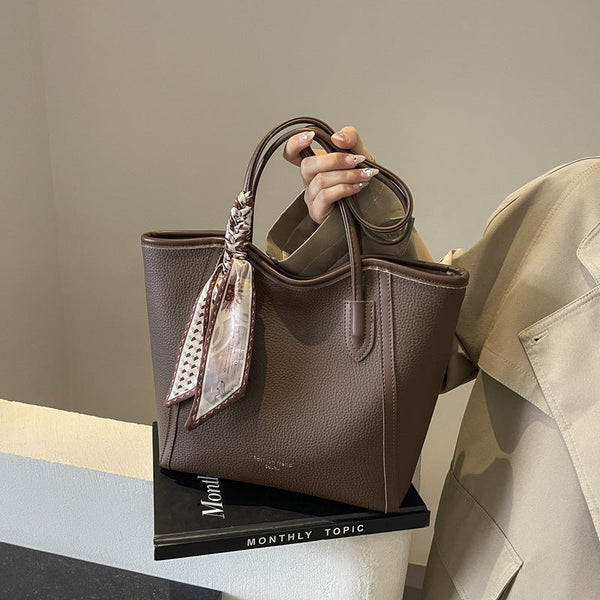 Luxury Designer Handbags Purses With Scarf Decorated ASH-CR-078