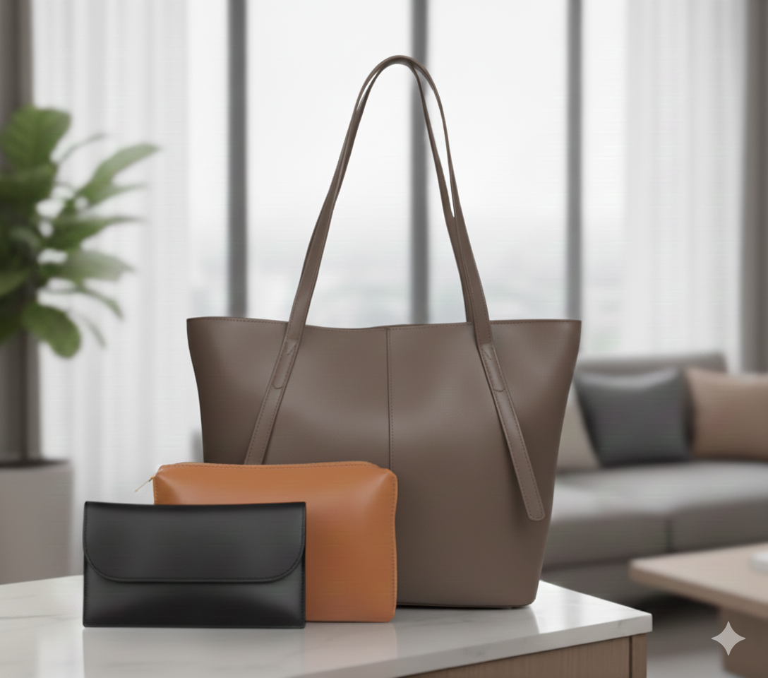 Designer Vintage Women's 3 Pcs Bag Set ASH-CR-054