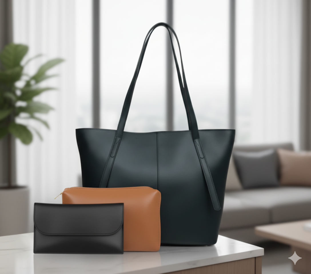 Designer Vintage Women's 3 Pcs Bag Set ASH-CR-054