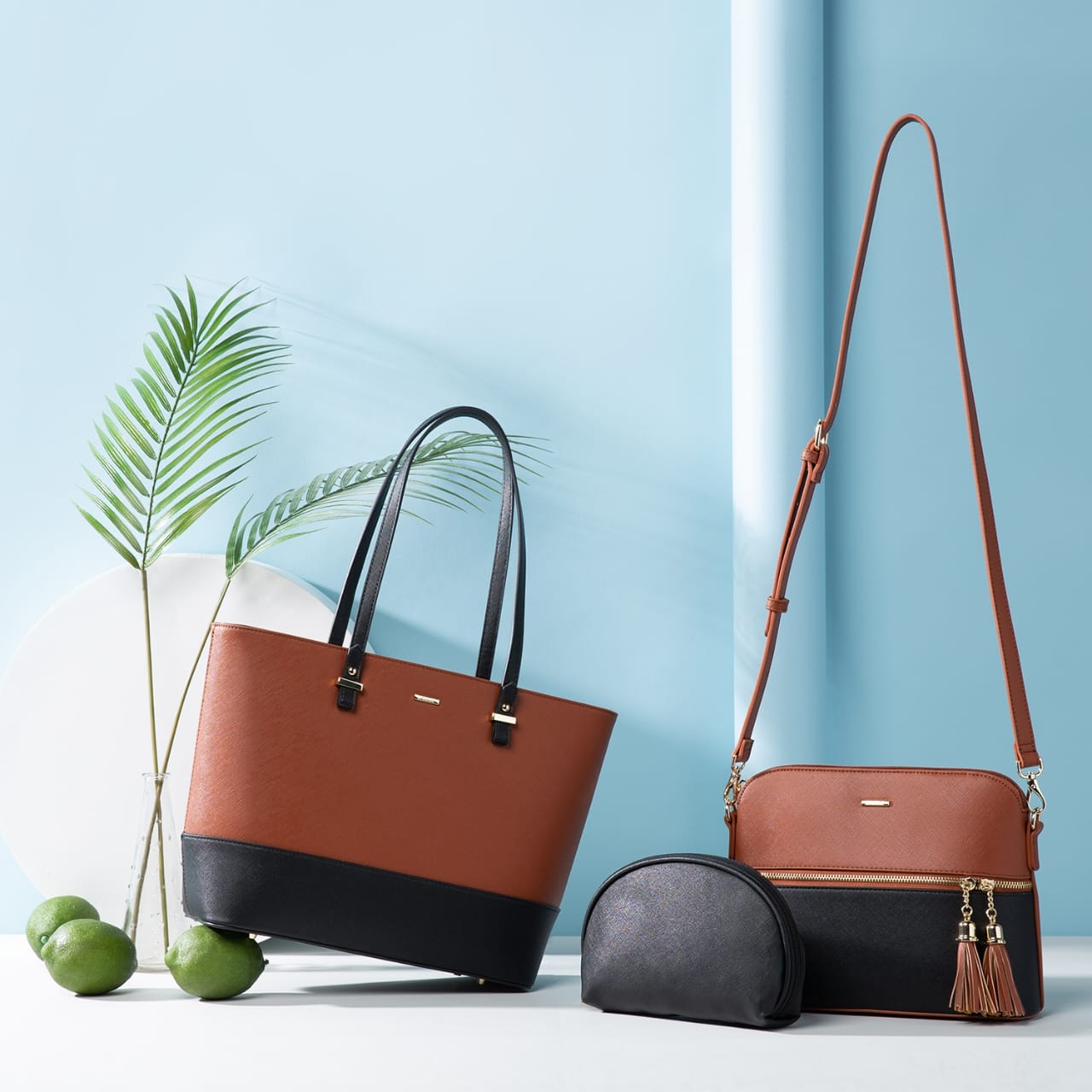 Ladies Shoulder 3 Pcs Bag Set ASH-CR-018