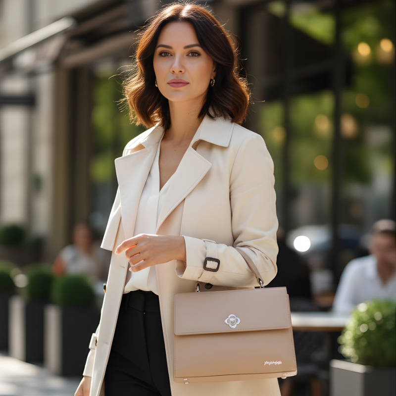 Elegant Top Handle Handbag ASH-CR-080