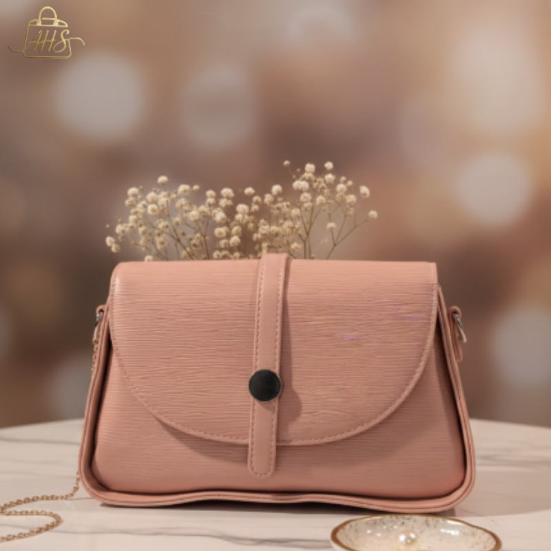 Elegant Mud Brown Faux Leather Shoulder Bag ASH-CR-101