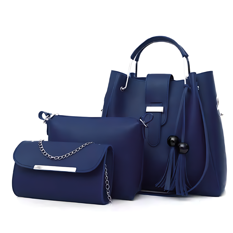 3 Pieces Tassel Ladies Bags Handbag Set ASH-CR-019