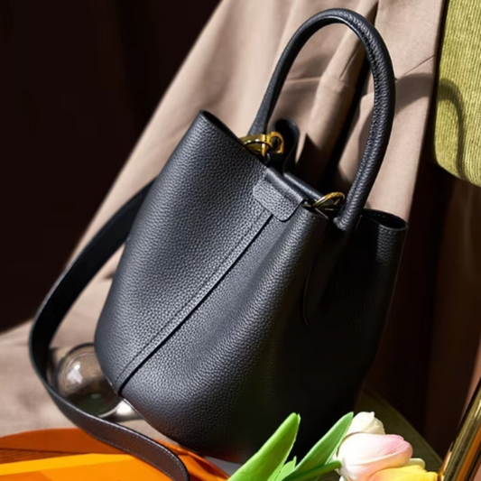 Luxury Casual Bucket Bag Solid Color